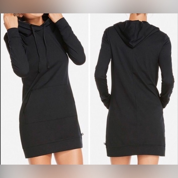 Fabletics Yukon Black Hooded Athletic dress, size S - Picture 1 of 10